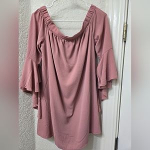 Off the shoulder mini dress